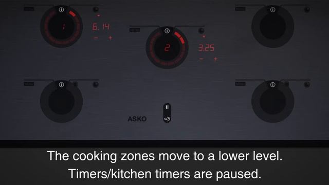 ASKO Induction Hobs - Switch on pause function смотреть онлайн