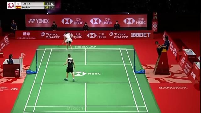 Badminton Tai Tzu Ying (TPE) vs (ESP) Carolina Marin Final Womens Singles