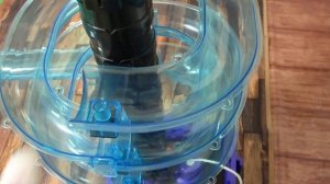 Водный  эксперимент с шариками ☆ Светло-голубой прозрачный слайдер x блочный склон