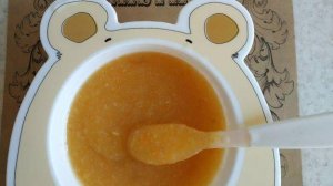 Детское овощное пюре из кабачка и болгарского перца