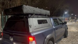 Огромная  палатка на кунг пикапа