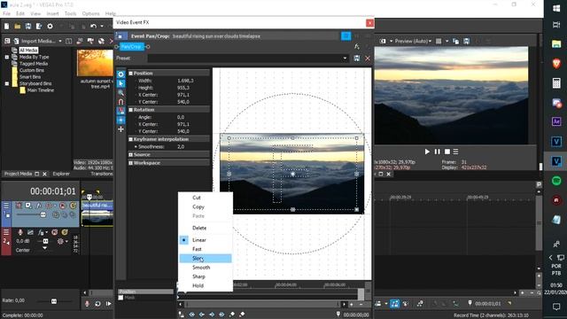 [Vegas Pro] Keyframes & Event Pan/Crop смотреть онлайн
