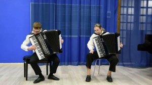 П.И. Чайковский "Осенняя песнь" из цикла Времена года Дуэт аккордеонистов Ситников Н. и Булдакова А.