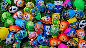 Распаковка сюрпризов-яиц I Lot's Of Surprise Видео о яйцах и Kinder Joy Fun | ASMR