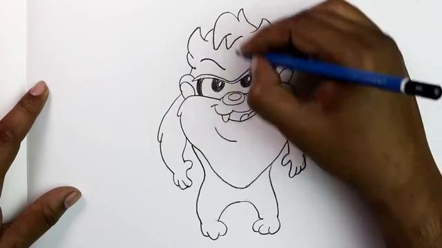 How to Draw Baby Taz from Baby Looney Tunes with Color Pencils [Time Lapse] смотреть онлайн