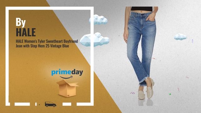 Womens Jeans By HALE | Prime Day Deals 2018: HALE Women's June High-Waisted Wide-Leg Crop Jean with смотреть онлайн