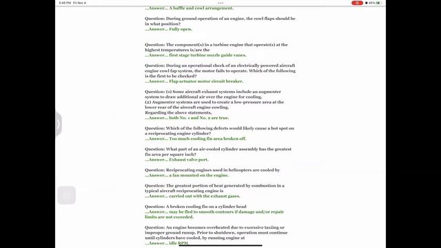 Engine Cooling Systems Powerplant | Study Guide