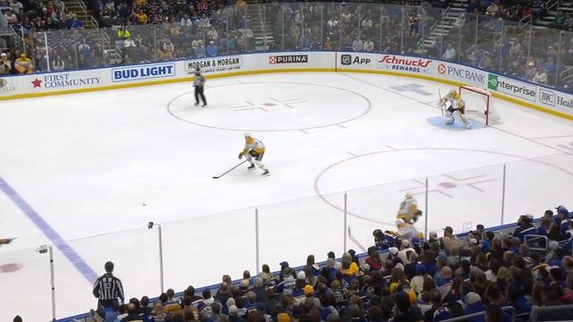 Blues' Jordan Kyrou Rips His 30th Goal Of The Season From Distance