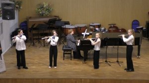 Ансамбль флейтистов "Радость" Тимофеева Кира, Иванова Миланья, Свистунова Милена, Белоусова Анна