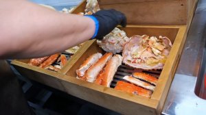 ночной крабовый маркет! корейская уличная еда. #краб #корея #морепродукты