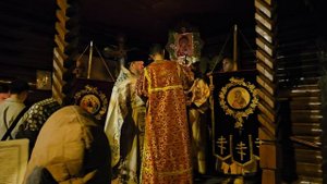 Крестный ход на Пасху в микрорайоне Авиационный