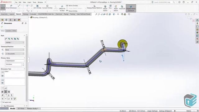SOLIDWORKS Routing - Pipe Sub-Assembly Design смотреть онлайн