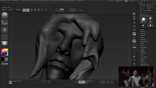 from blockout to form in 1 hr. [zbrush] смотреть онлайн