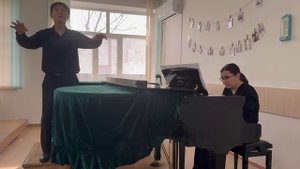 Ш.Гуно - «Хор придворных» из оперы «Ромео и Джульетта» - Есімбек Ермек, 2 курс