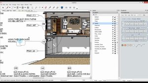 Sketchup Layout - Annotation with Autotexts and Scrapbooks (Time-lapse)