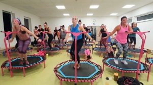 Jumpink #28 | Jumping fitness class | Rebound workout fitness on trampoline