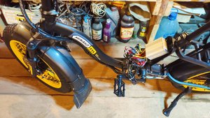 Minako F11 Dual подготовка к летнему сезону. Брызговики на электрофэтбайк.