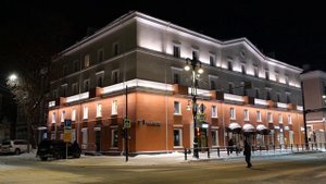 Архитектурная подсветка зданий в центре Перми