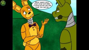 ЧТО ЗАДУМАЛИ БОННИ, СПРИНГ БОННИ И СПРИНГТРАП  ☘ SPRINGTRAP AND FNAF WORLD  ☘  FNAF КОМИКС № 5