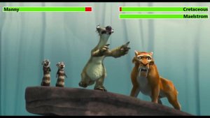 Ice Age: The Meltdown (2006) Final Battle with healthbars
