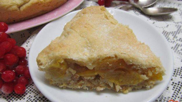 Пирог с абрикосовой начинкой