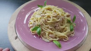 Паста КАРБОНАРА . обед за 10 минут! Как приготовить спагетти. Вкусные спагетти.