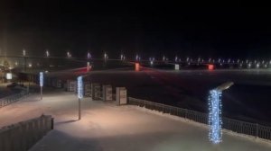 В Перми включили новую подсветку Коммунального моста через Каму