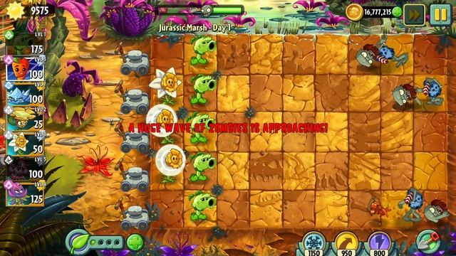 играю первый мир динозавры растения против зомби 2 #растения #minecraft #игра смотреть онлайн