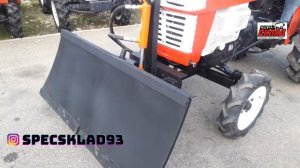 Установили отвал на минитрактор YANMAR YM1710.