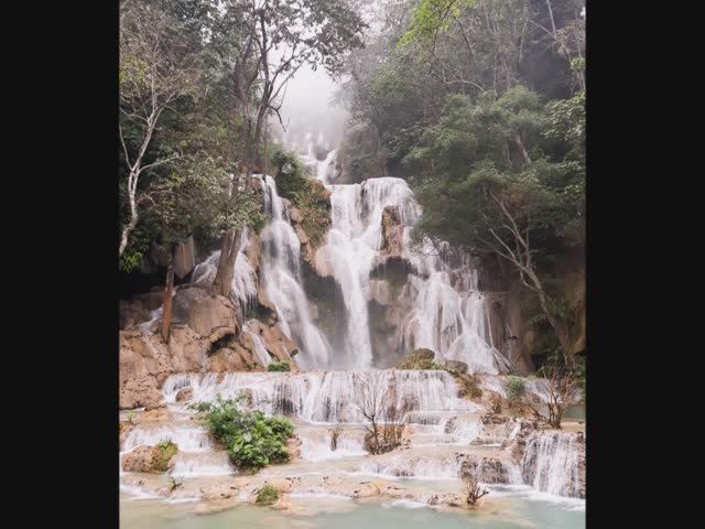 Лаос. Водопад Куанг Си. 25. 01. 2019г.