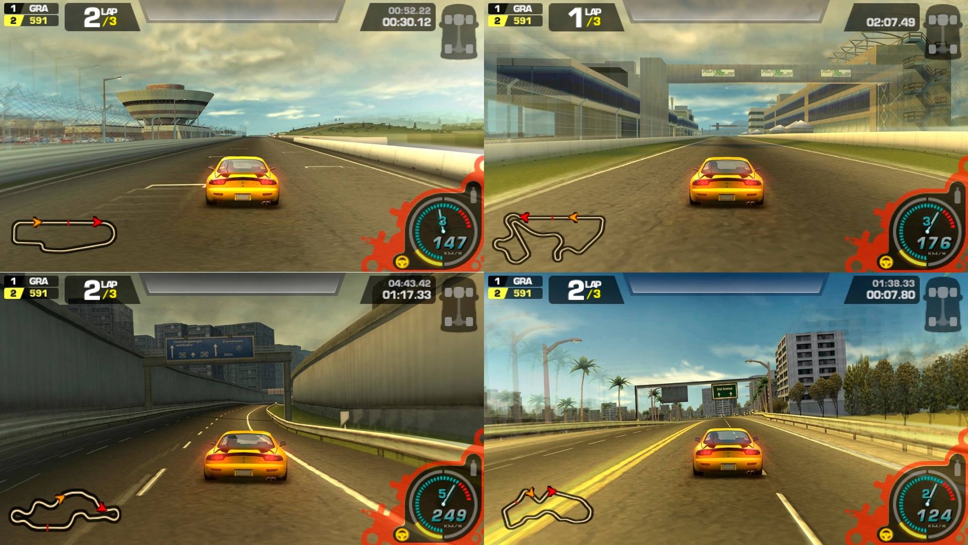 Need For Speed: ProStreet (PSP) - Все Гоночные Трассы