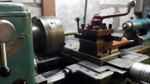 Токарный станок 1А616П  Первая стружка.