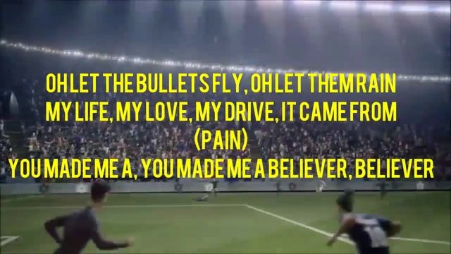 Believer - Neon Lyrics -Adidas (Risk Everything) смотреть онлайн