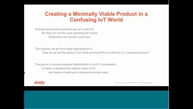 CREATING A MINIMALLY VIABLE PRODUCT IN A CONFUSING IOT WORLD смотреть онлайн