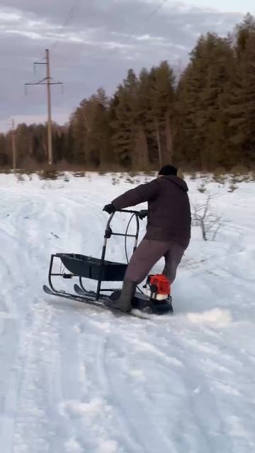 Бешеные Мотосани Снегокат Снегоход Модуль гусеничный