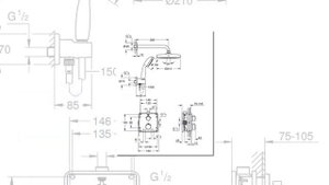Grohe 34727000 Shower System Flush-Mounted with Tempesta 210 Chrome, 34729000