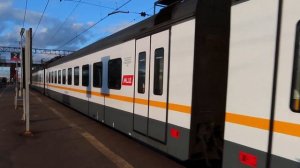 Электропоезда ЭС2ГП-010/013 Ласточка, ЭП2Д-0042 ЦППК станция Столбовая 20.03.2020