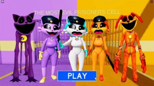 CATNAP ДЕВУШКА ПРОТИВ CRAFTYCORN ДЕВУШКИ ПРОТИВ DOGDAY ДЕВУШКИ в BARRY'S PRISON RUN! Obby в РОБЛОКС