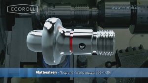 ECOROLL Накатное полирование дна канавки под уплотнительное кольцо инструментом типа EG5-1-25