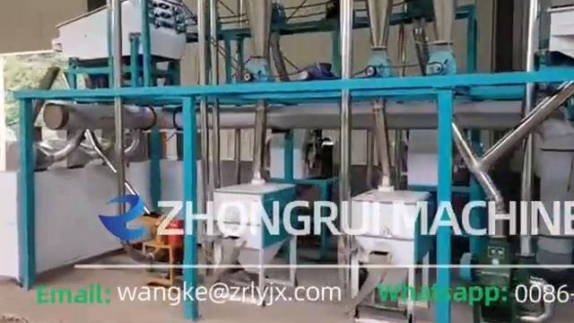 200 tons of corn grits per day, corn flour processing equipment，100-200ton/d Corn Mill Machine смотреть онлайн