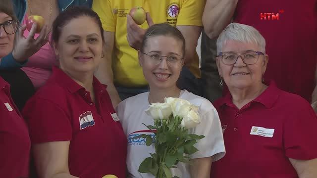 Зарядка с чемпионом в обществе глухих