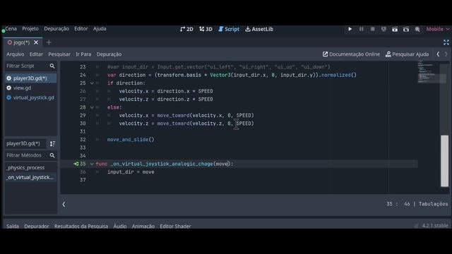COMO CRIAR UM PLAYER 3D NA GODOT MOBILE | ADICIONANDO JOYSTICK E CÂMERA 3D #02 смотреть онлайн