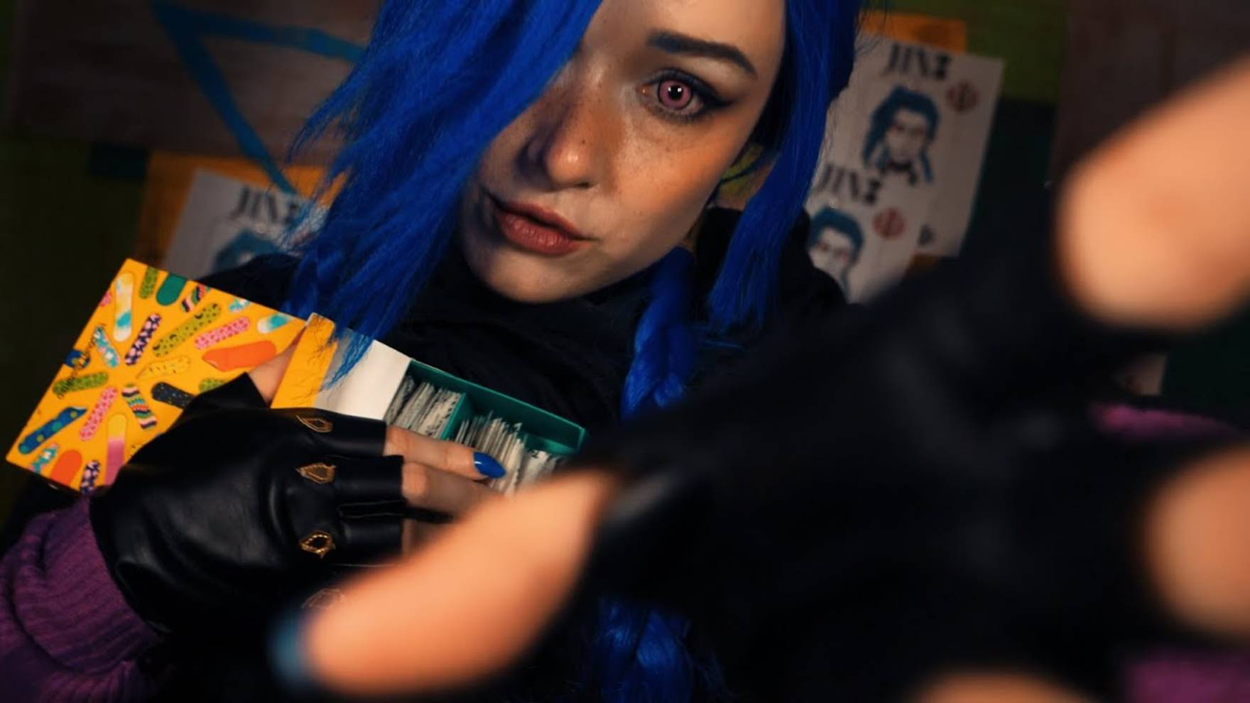 [Amy Kay ASMR] Jinx ~patching you up~ *sort of* (it's her fault)