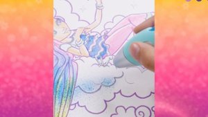 Набор фломастеров для разукрашивания с помощью аэрозольной ручки (ручка в комплект не входит)