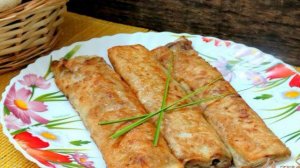 Лаваш с баклажанами и грибами