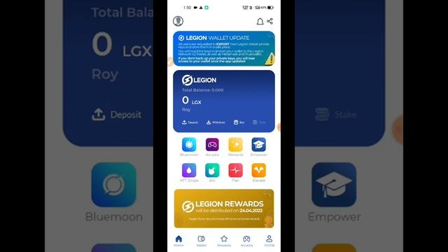 Legion Network LGX Token Withdraw Update || Legion network BIG Update | LGX Token Claim| Earning Ro смотреть онлайн
