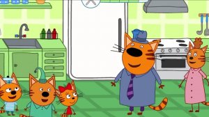 Три кота - большая цель. Игра для детей.