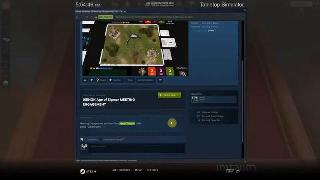 How to Play Age of Sigmar on Tabletop Simulator. Part 4 Using the Workshop to Get Models and Boards смотреть онлайн
