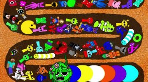 Гусеница Винерия съедает спрунки и других персонажей