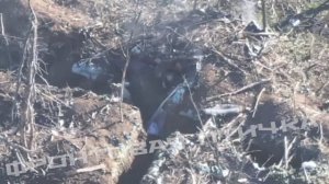 Взорвали прячущихся по окопам всушников. Работаем FPV-дронами с замедлителем.